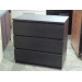 Ikea MALM Espresso 3 Drawer Dresser and Bed Side Table Set